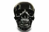 Realistic, Polished Obsidian Skull - Mexico #378600-1